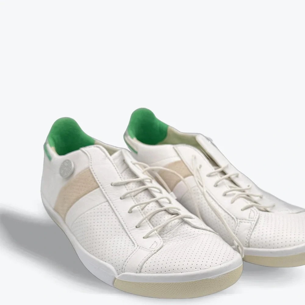 Plae Mulberry First Edition White Leather 552010-100 White‎ Mens 9.5   Casual